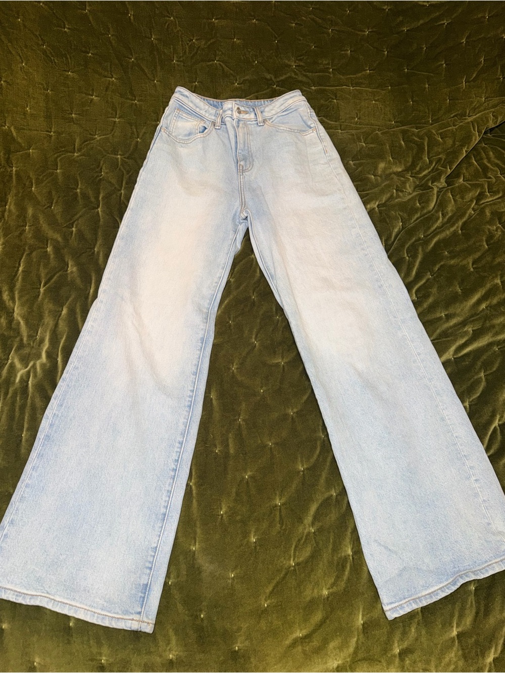 Victoria’s Secret PINK Light Wash Wide Leg Jeans